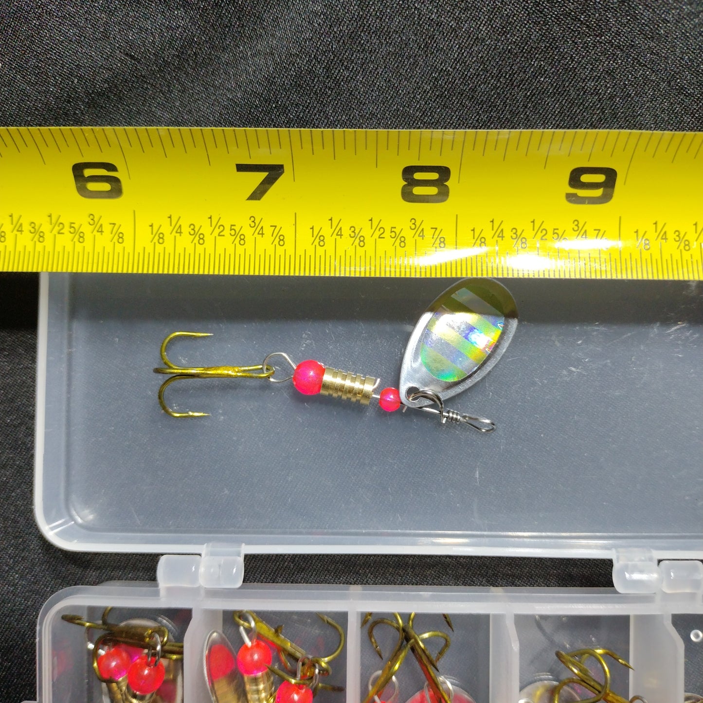 Medium sized pink bead spinners