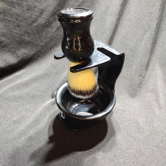 Shave Brush and Holder Kit