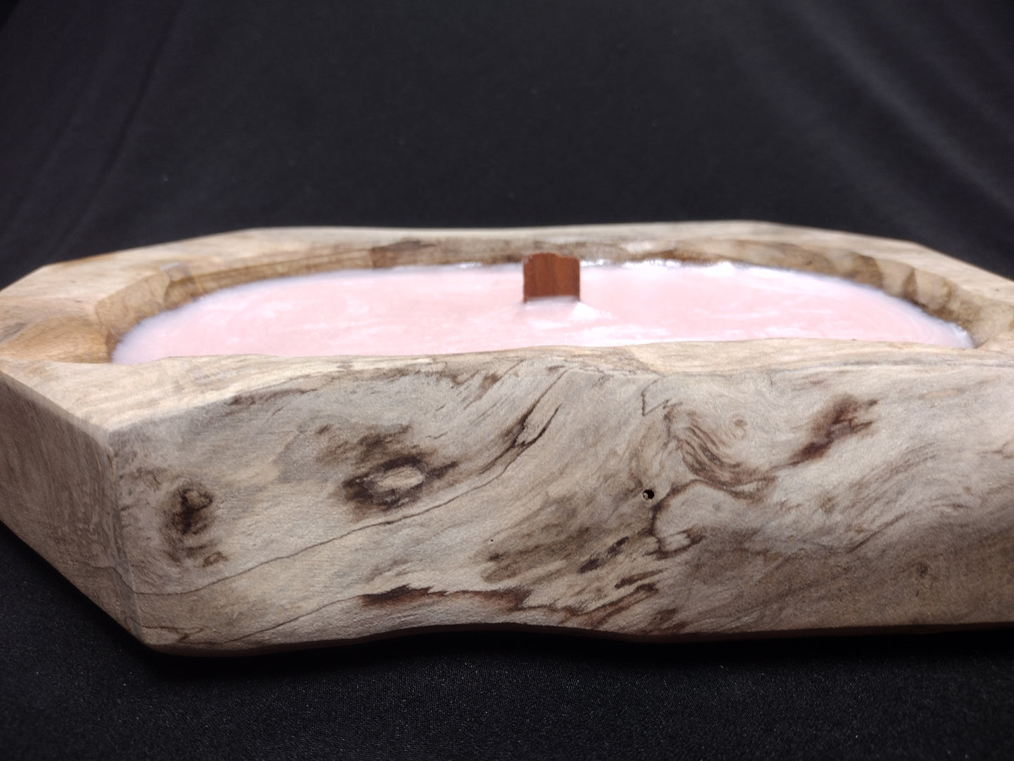 Wooden Bowl Candles